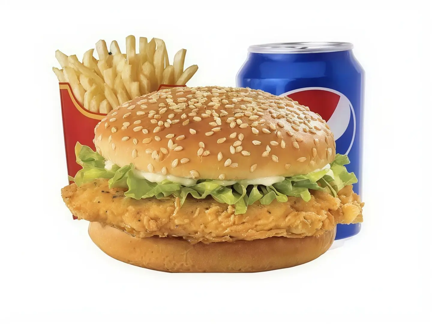 وجبة برجر دجاج