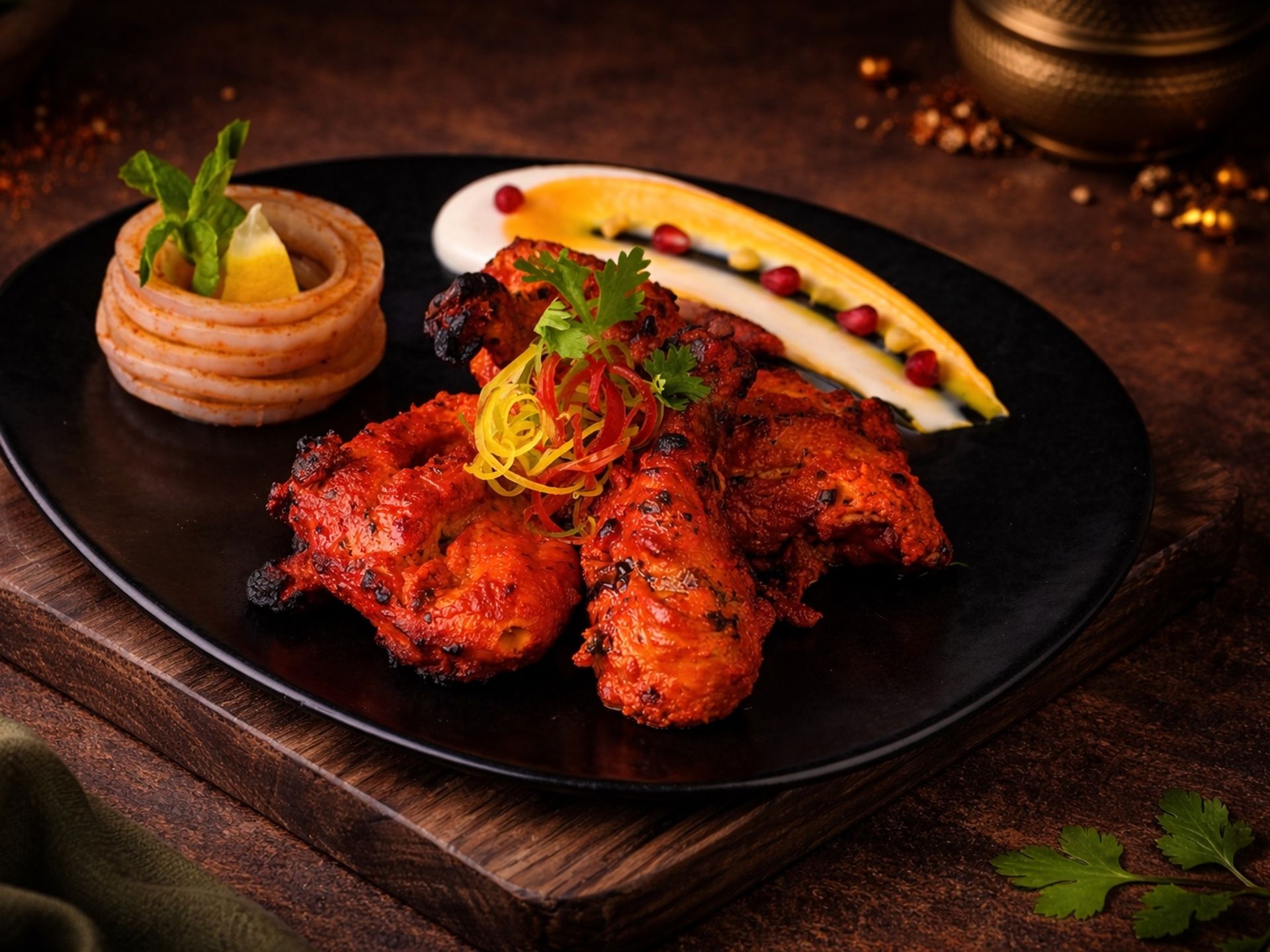 مورغ تندوري - نص حبة دجاج