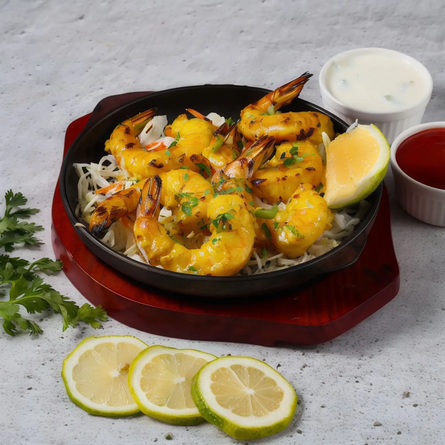 Butter Garlic Prawns