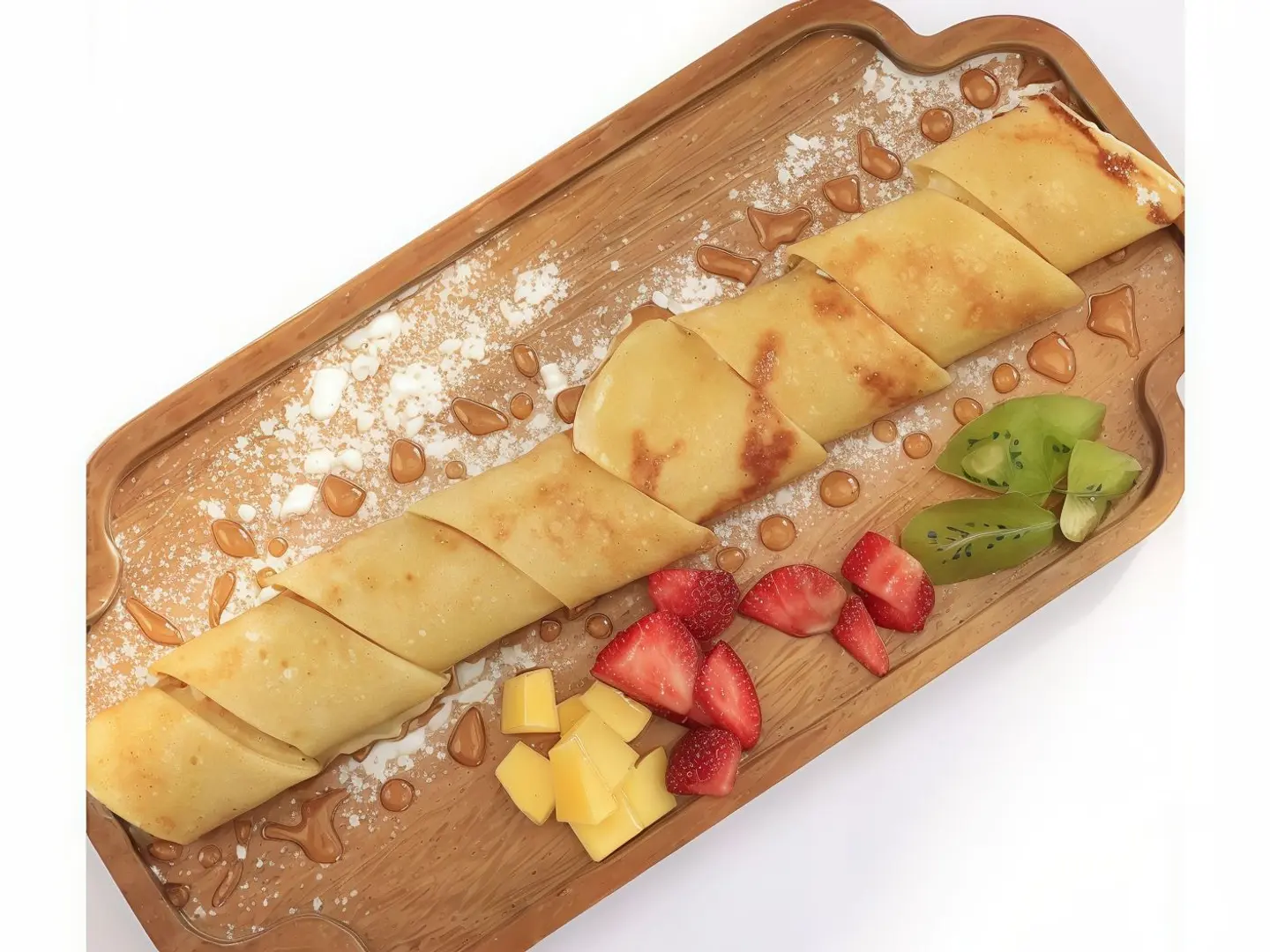 Cream With Fruit Crepe