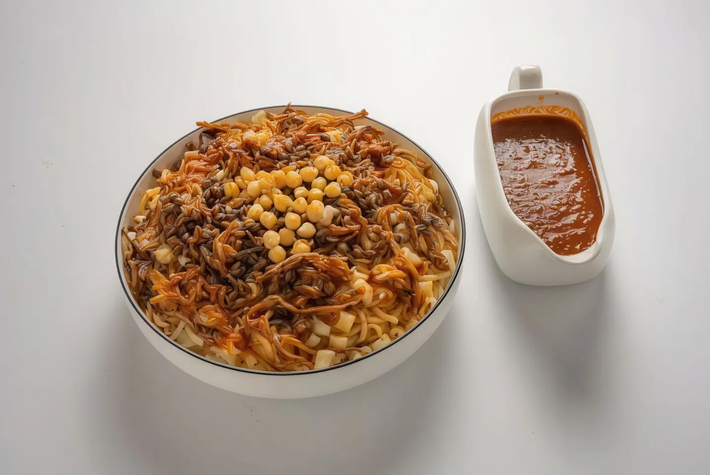 صحن كشري كبير