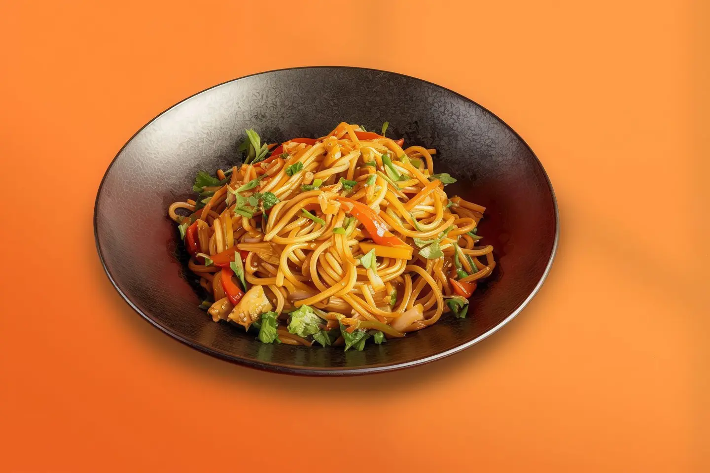 Asian Salmon With Noodles