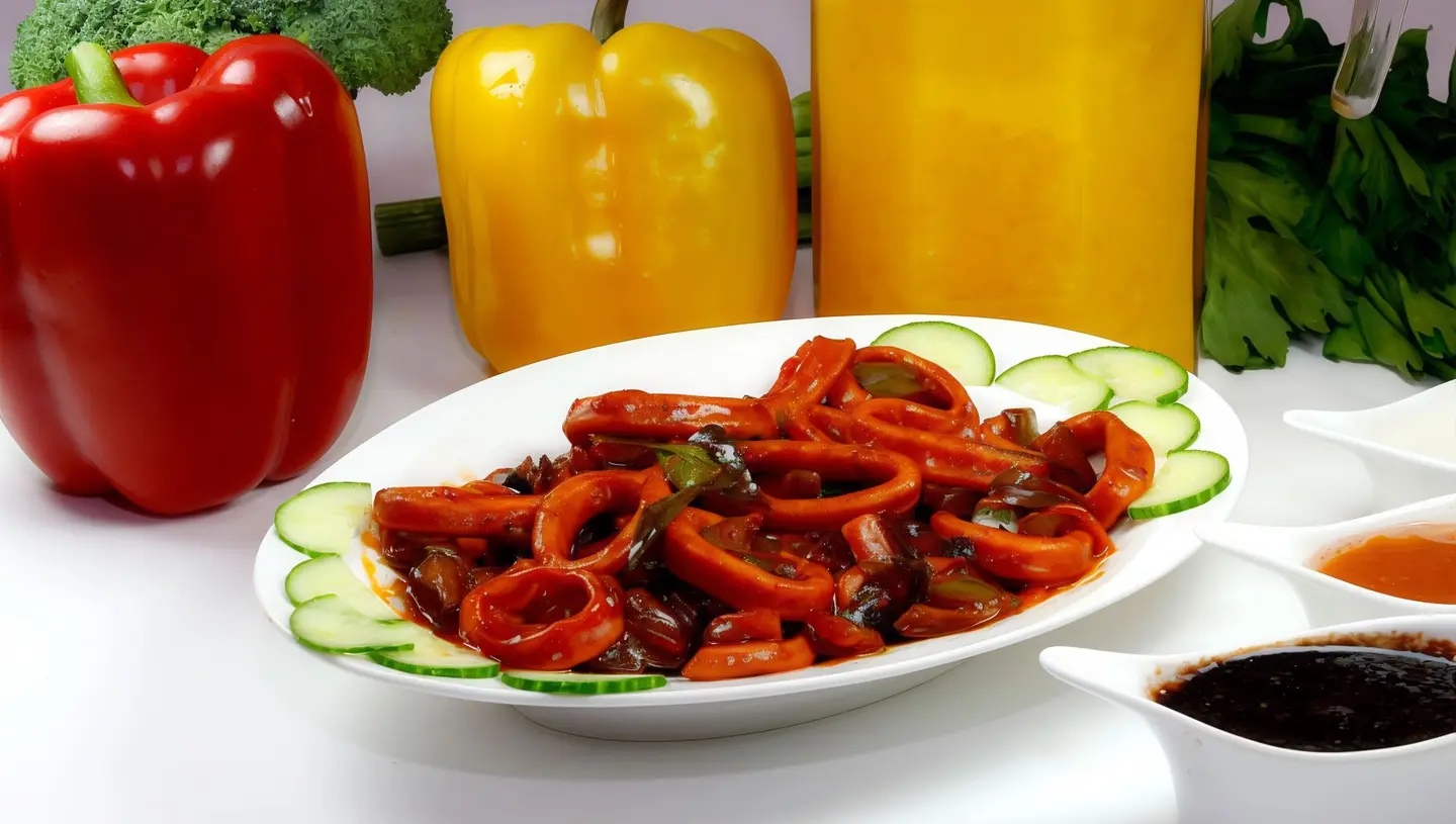 حبار بالشطة الناشفه والثوم