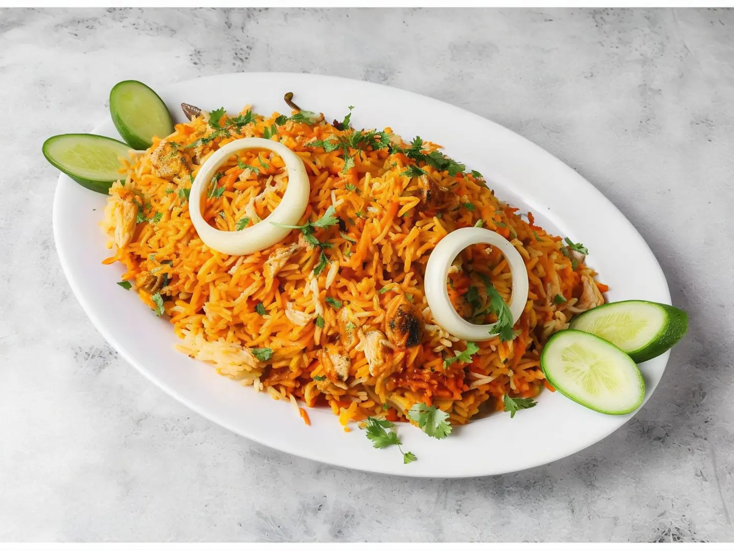 ارز برياني دجاج حار