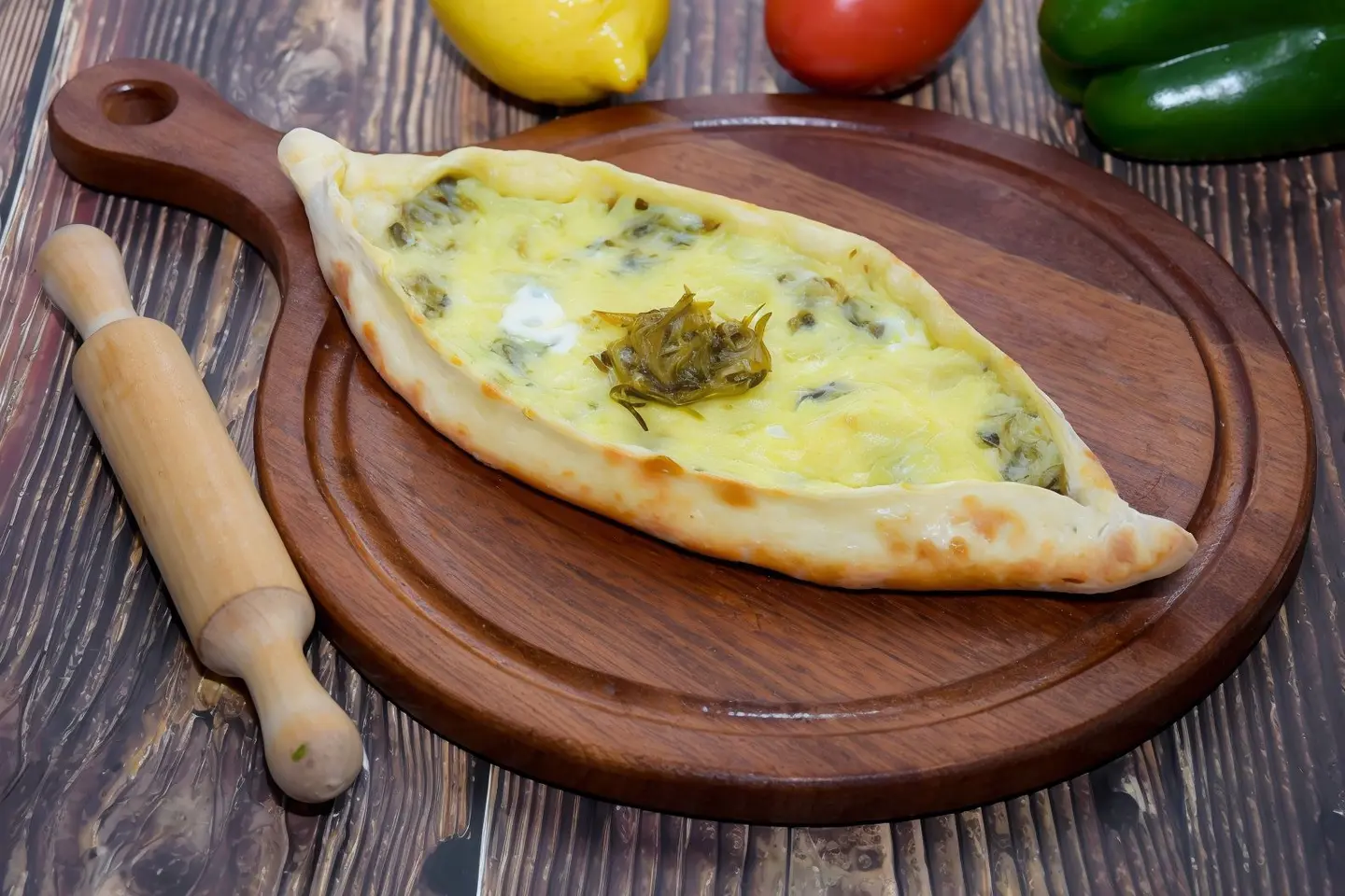 سبانخ بالبيض - وسط