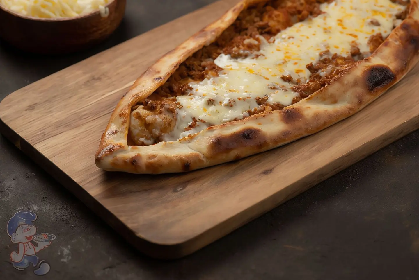 Cheese With Meat Manakish