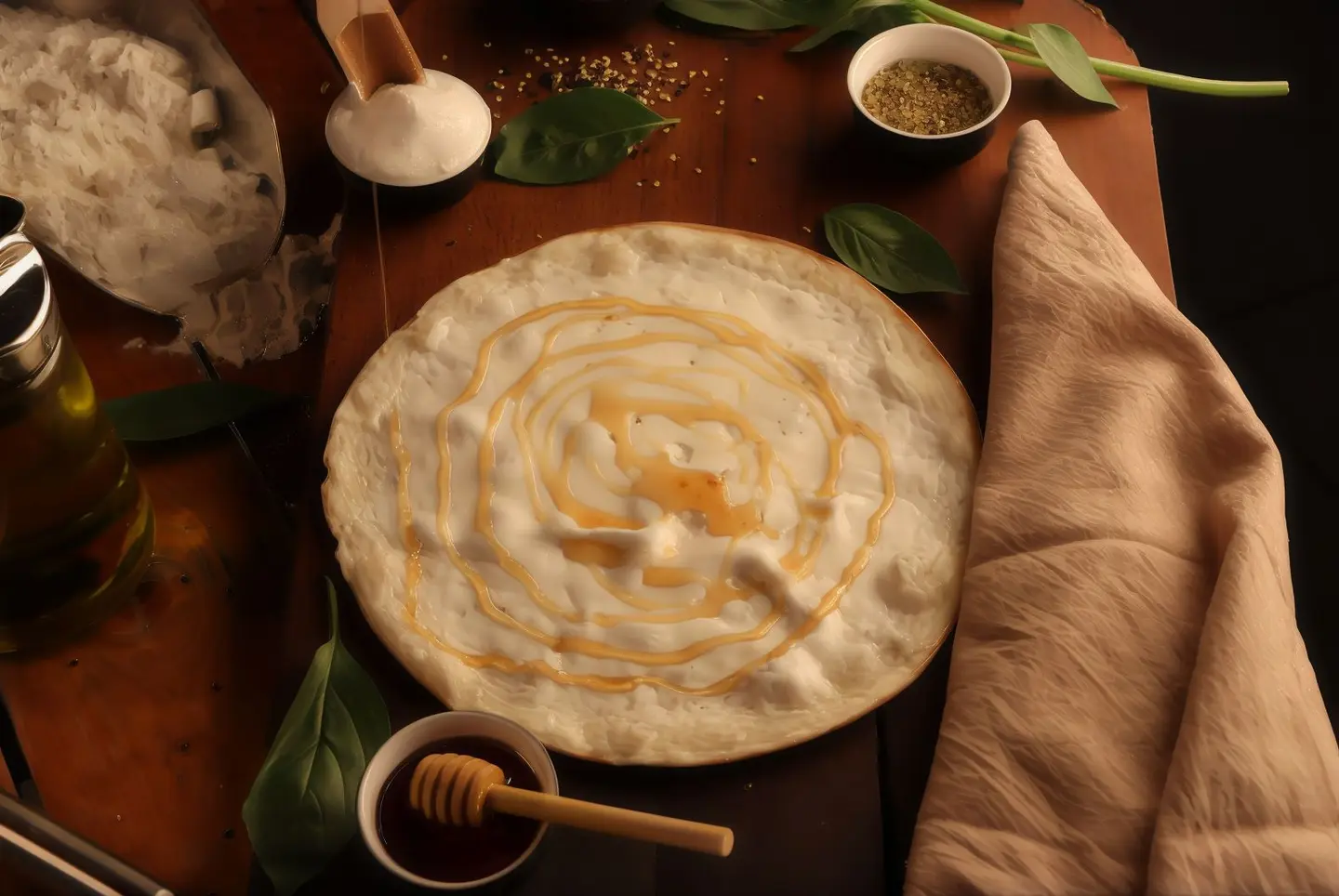 منقوشة لبنه بالعسل