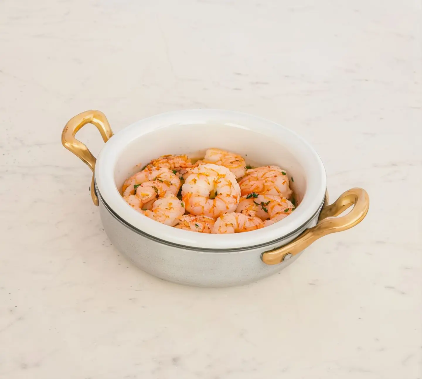 قريدس بالكزبرة والثوم