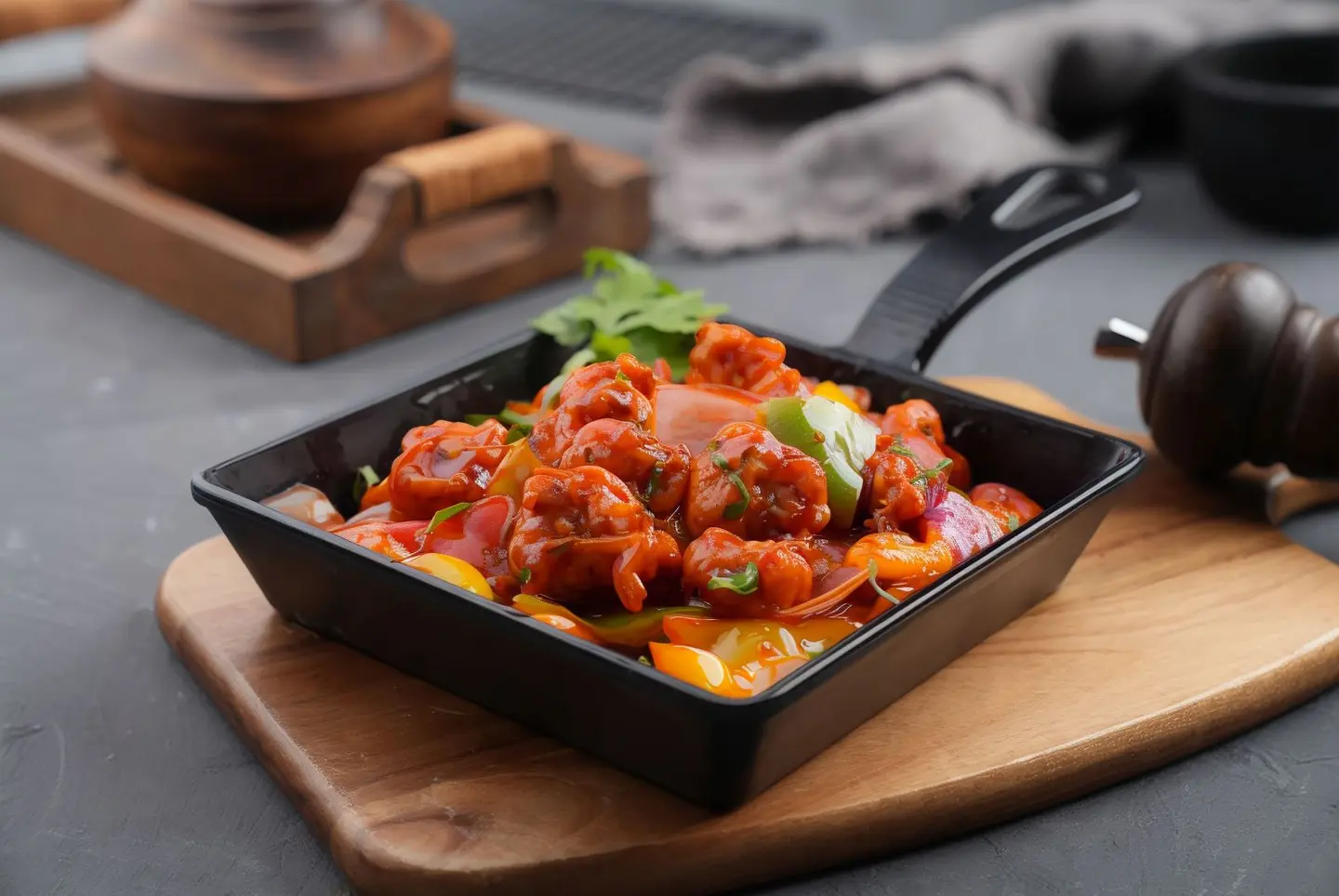 روبيان فلفل جاف