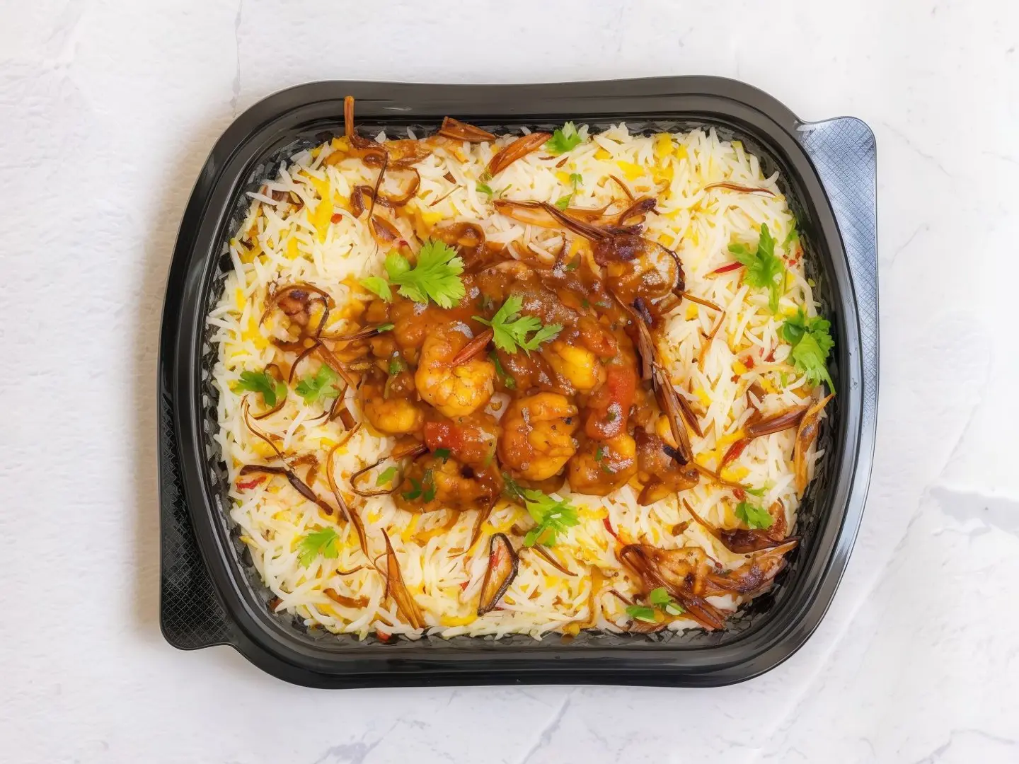 كبسة و مقلوبة سمك و روبيان