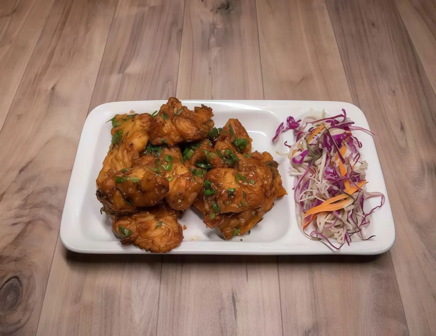 سمك مع صلصة الثوم