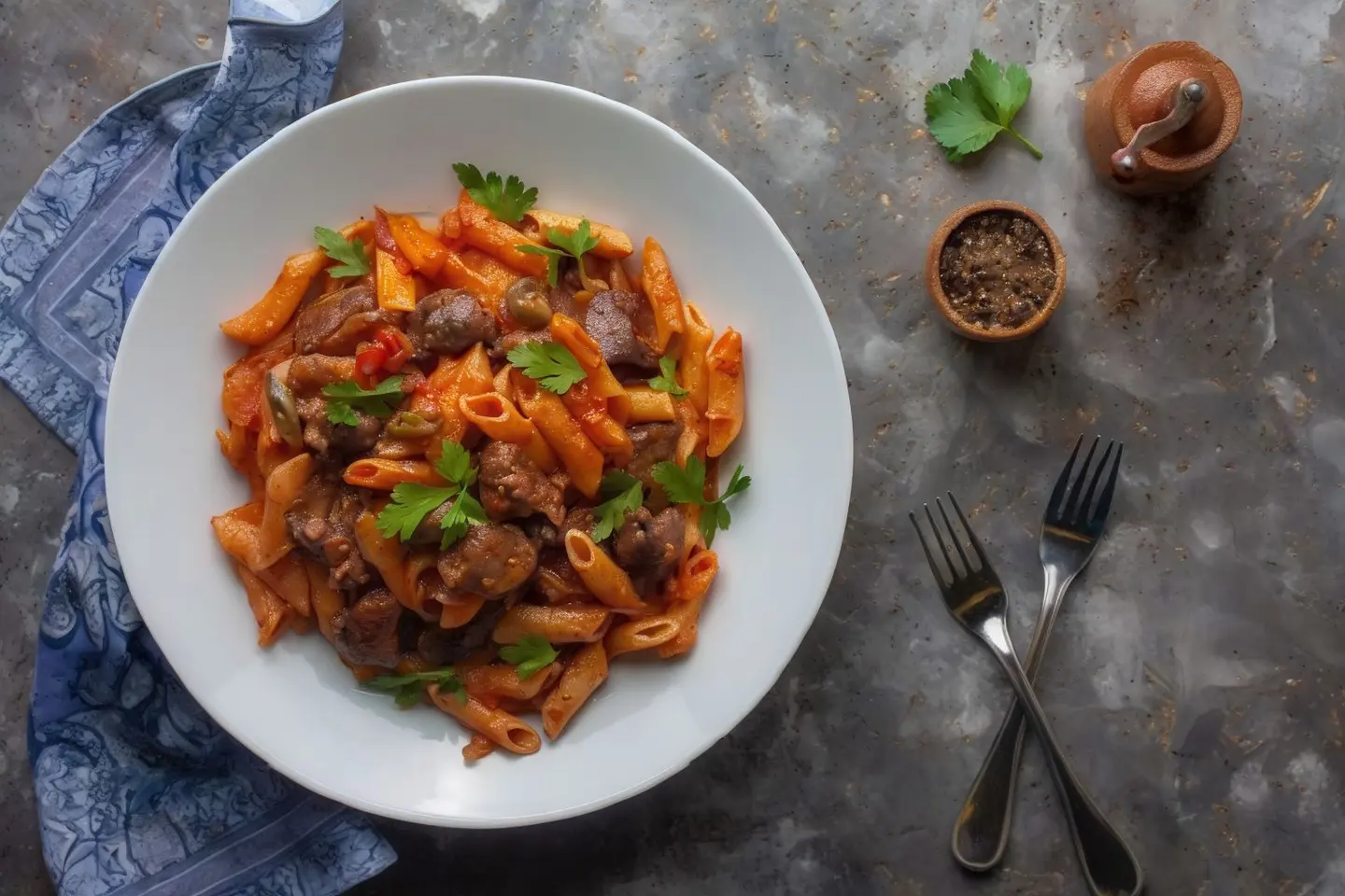 Pasta With Chicken Red