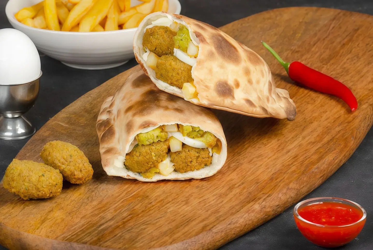 فطيرة فلافل