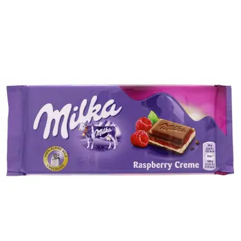 Milka Raspberry Creme Chocolate 100G