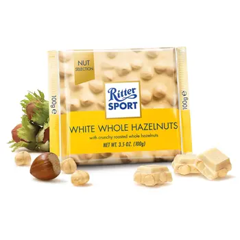 Ritter Sport White Whole 100g