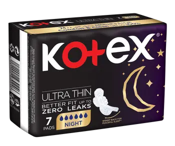 Kotex Ultra Thin Pads, Overnight Protection Sanitary Pads with Wings,  Sanitary Pads 7Pieces