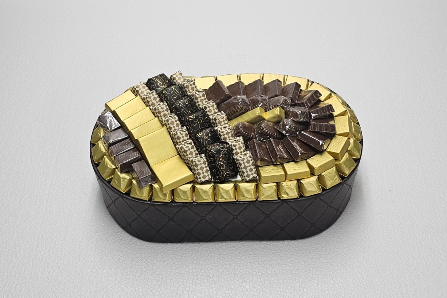 Oval Brown Chocolate Tray