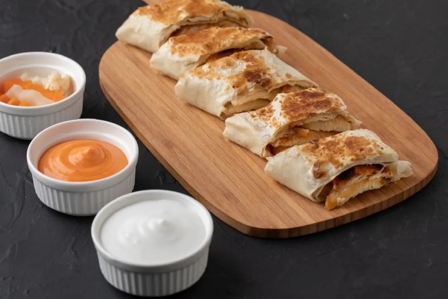 Arabic Shawarma Mixed With Cheese