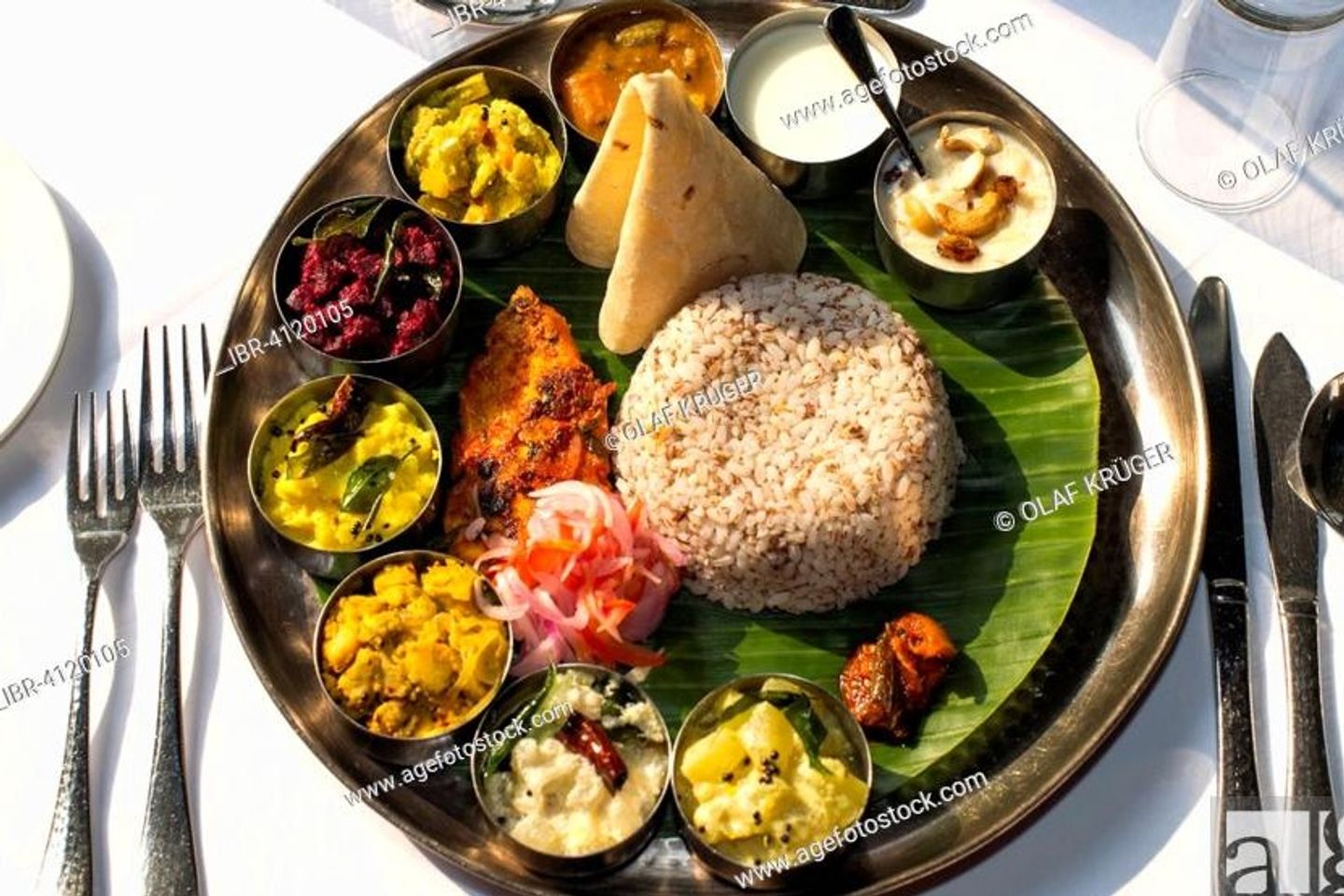 White Rice With Fish Fry