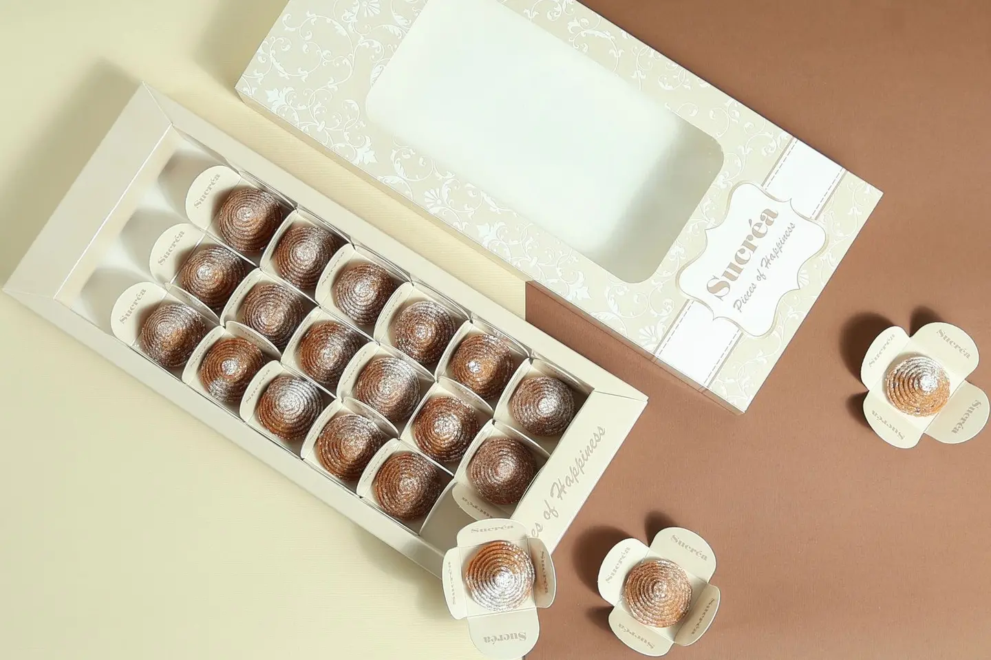 Roasted Milk Pyramids