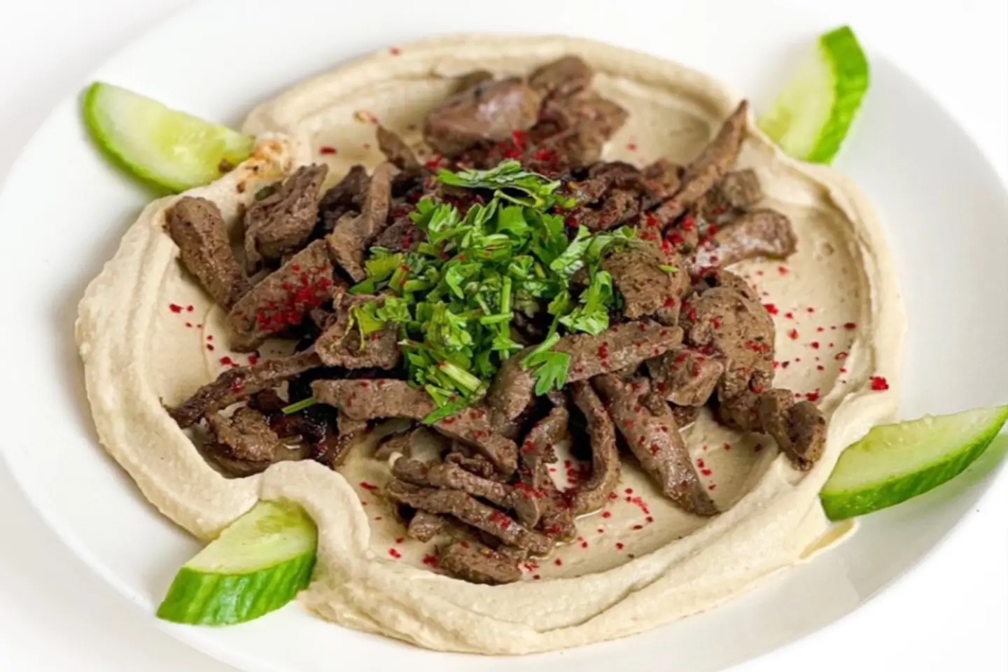 Liver With Hummus