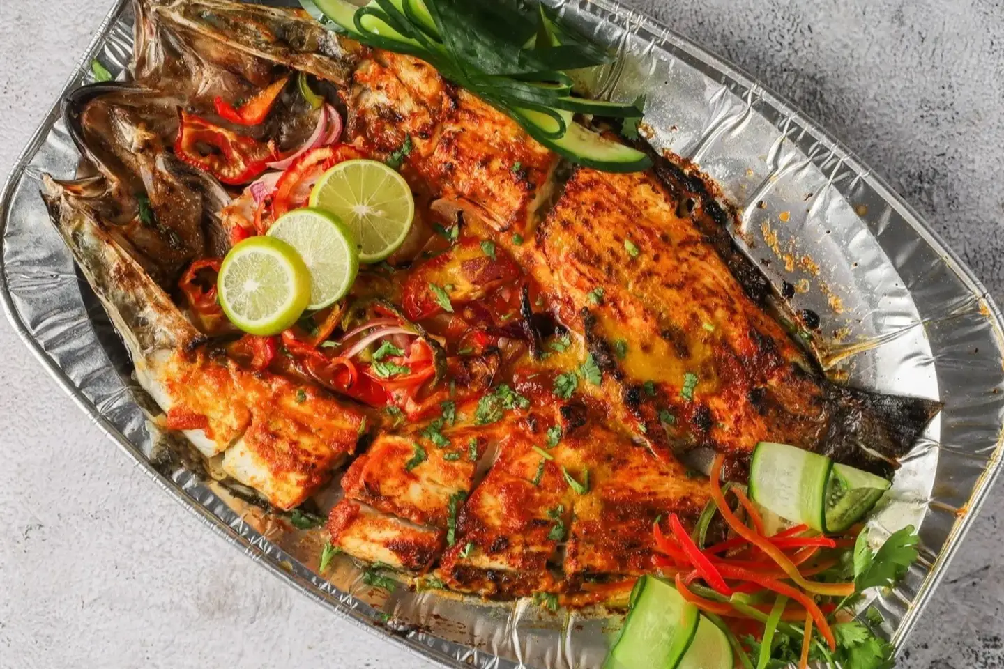 سمك هامور مشوي سادة