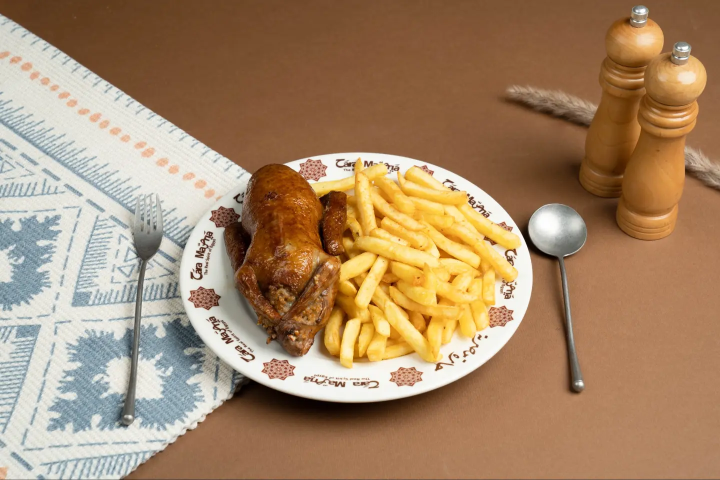 Stuffed Pigeon With Freekeh