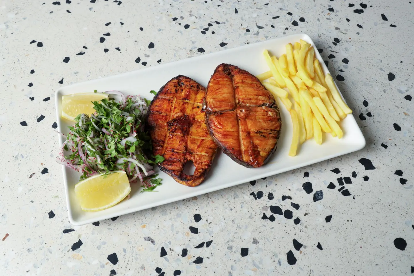 سمك الكنعد المشوي