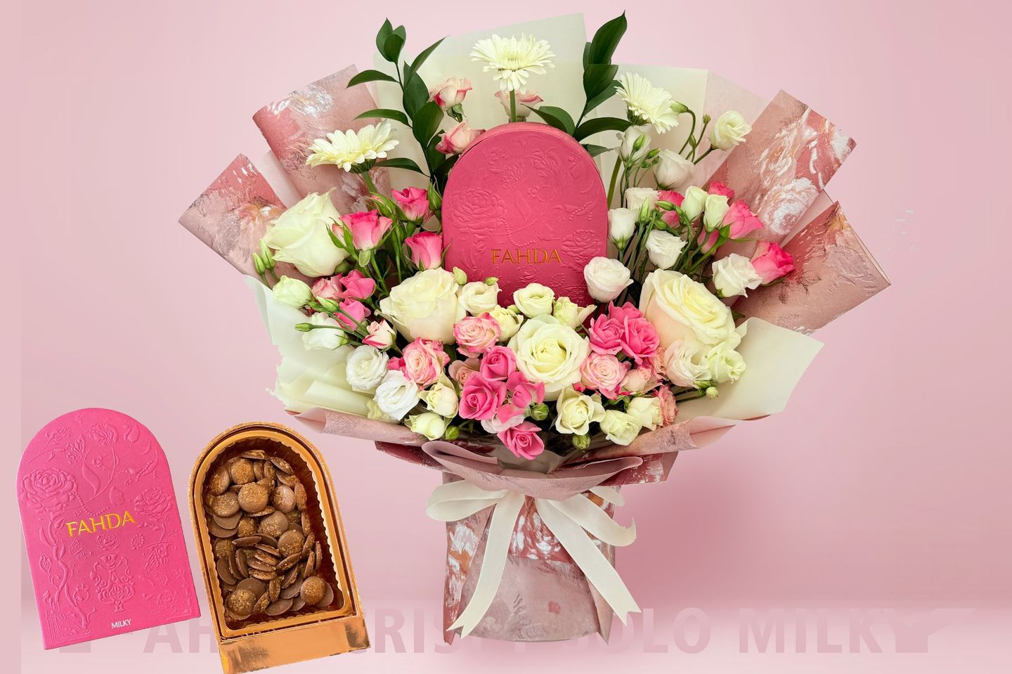 Bouquet Of Roses And Chocolates, Fahda Crispy Solo, Milky