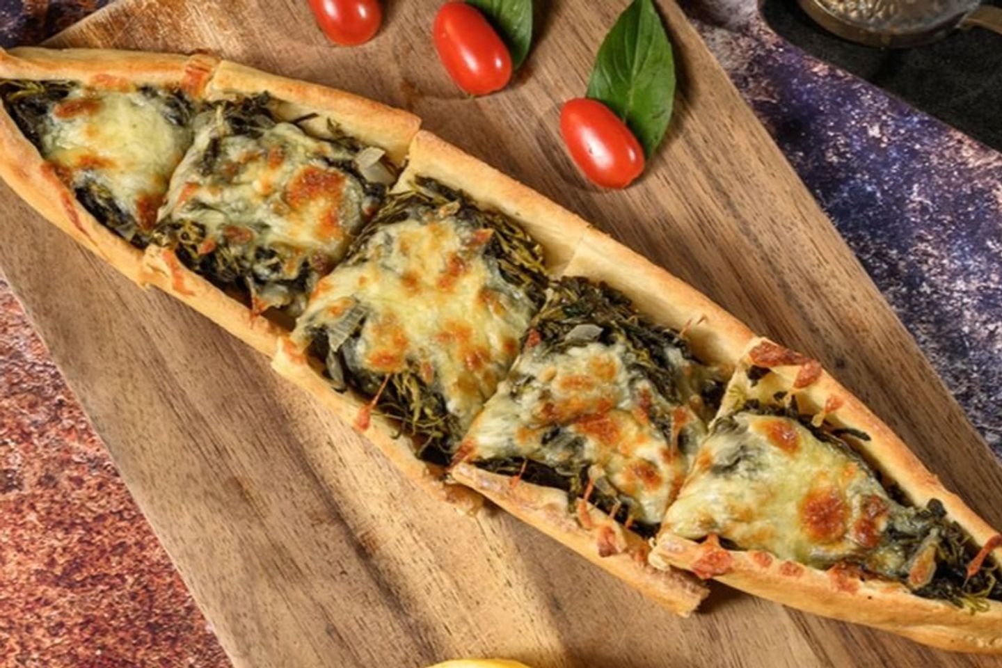 سبانخ بالجبنة