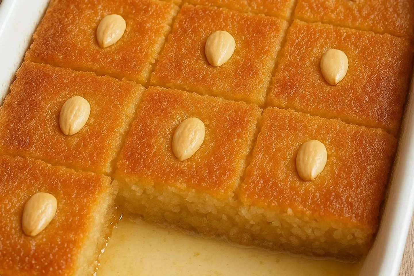بسبوسة بالحليب - كيلو
