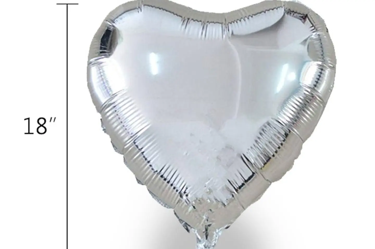 Silver Heart Balloon