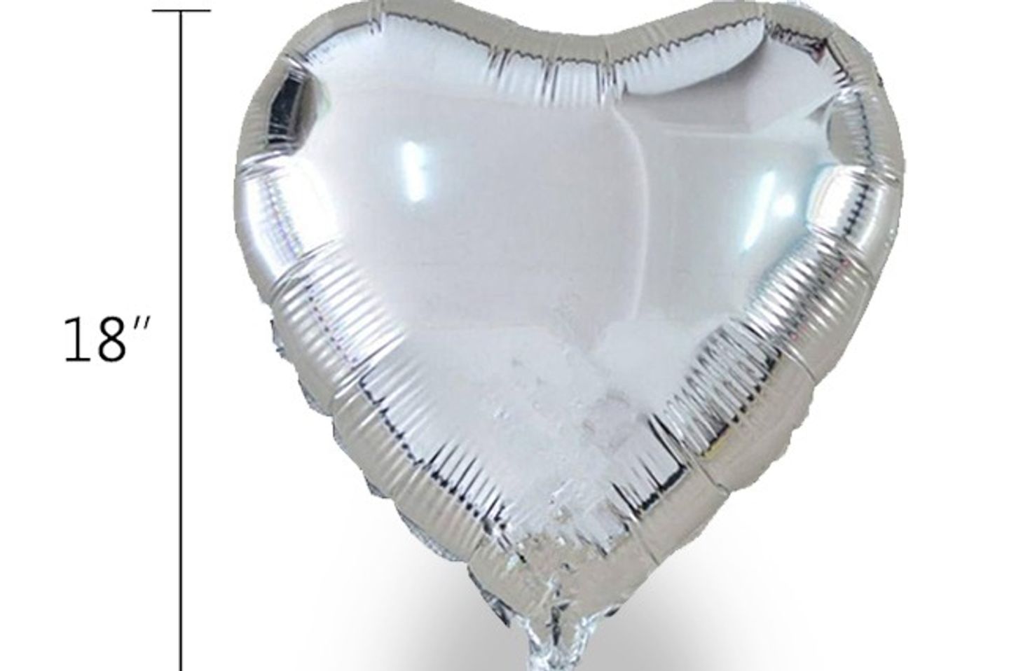 Silver Heart Balloon