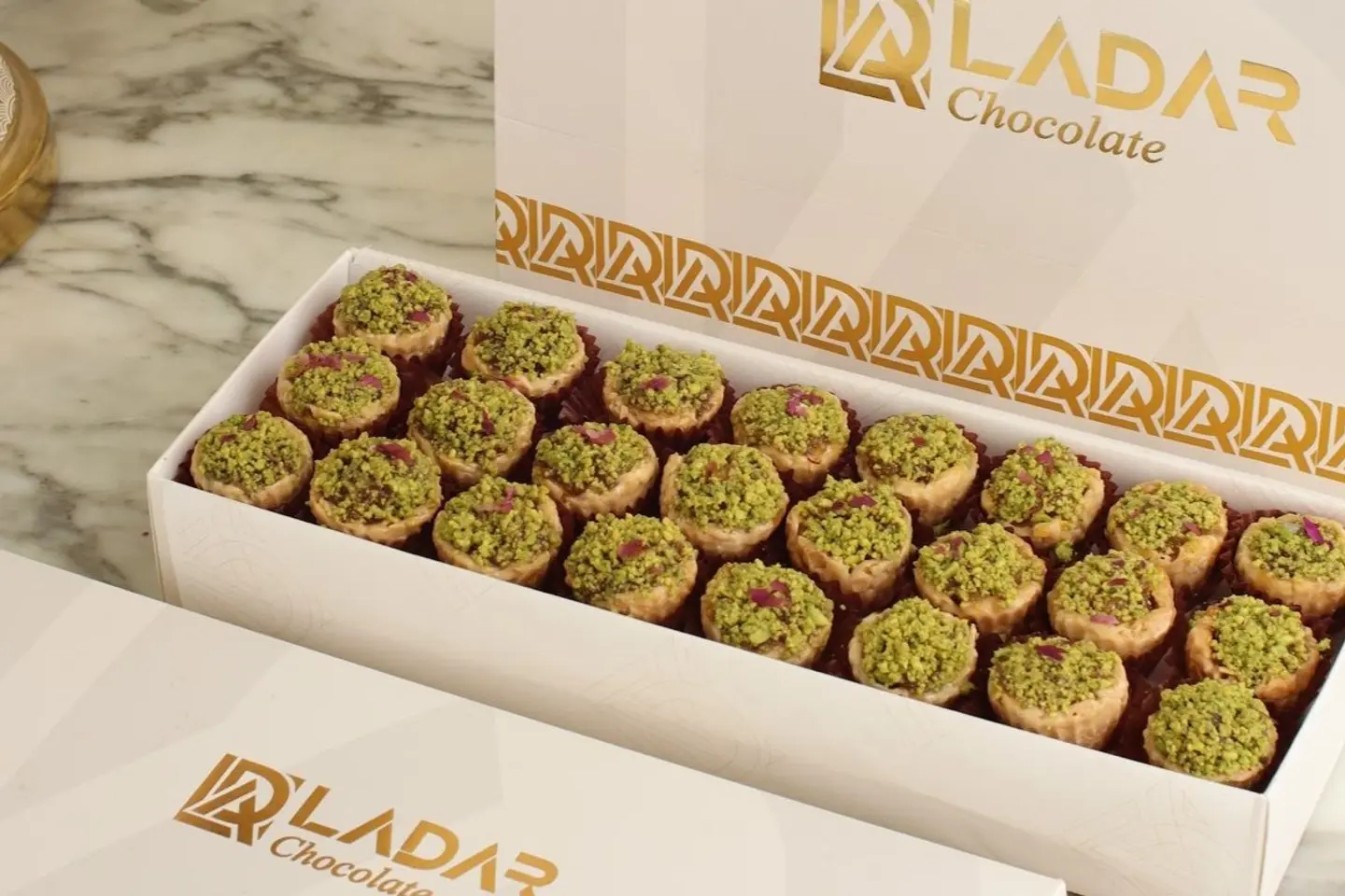 Rectangular Box Of Bahraini Pistachio Sweets