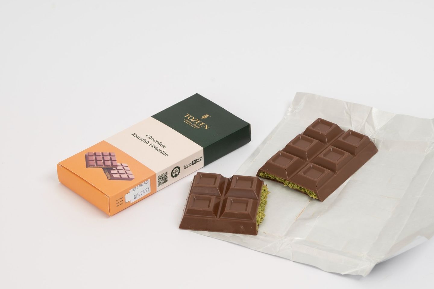 Kunafa Pistachio Chocolate Bar 290034