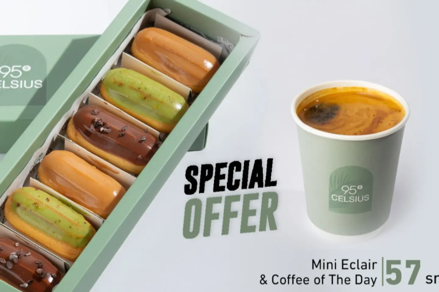 Mini Eclair And Coffee Of The Day