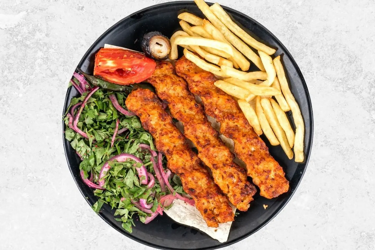 صحن كباب دجاج