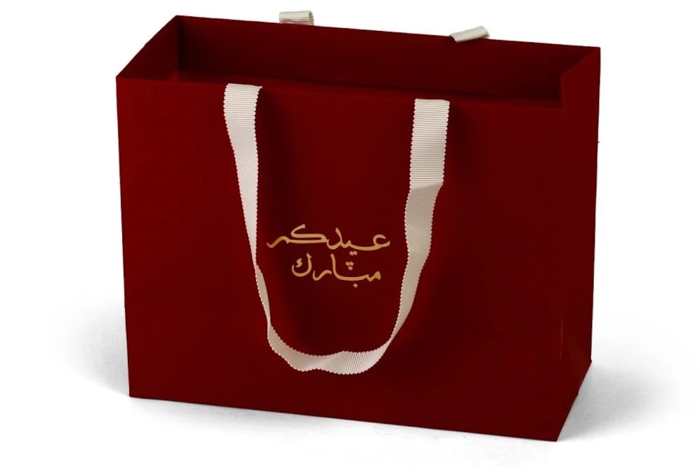 كيس عيد عنابي فارغ