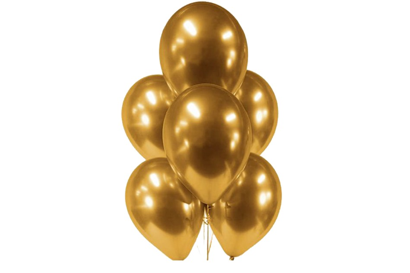 Gold Chrome Balloon Bouquet