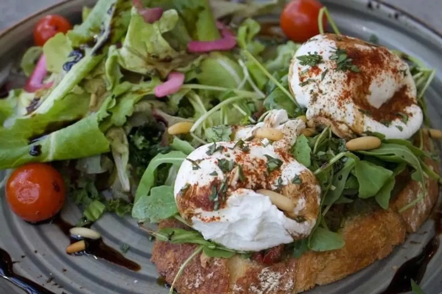 Pesto Eggs Benedict