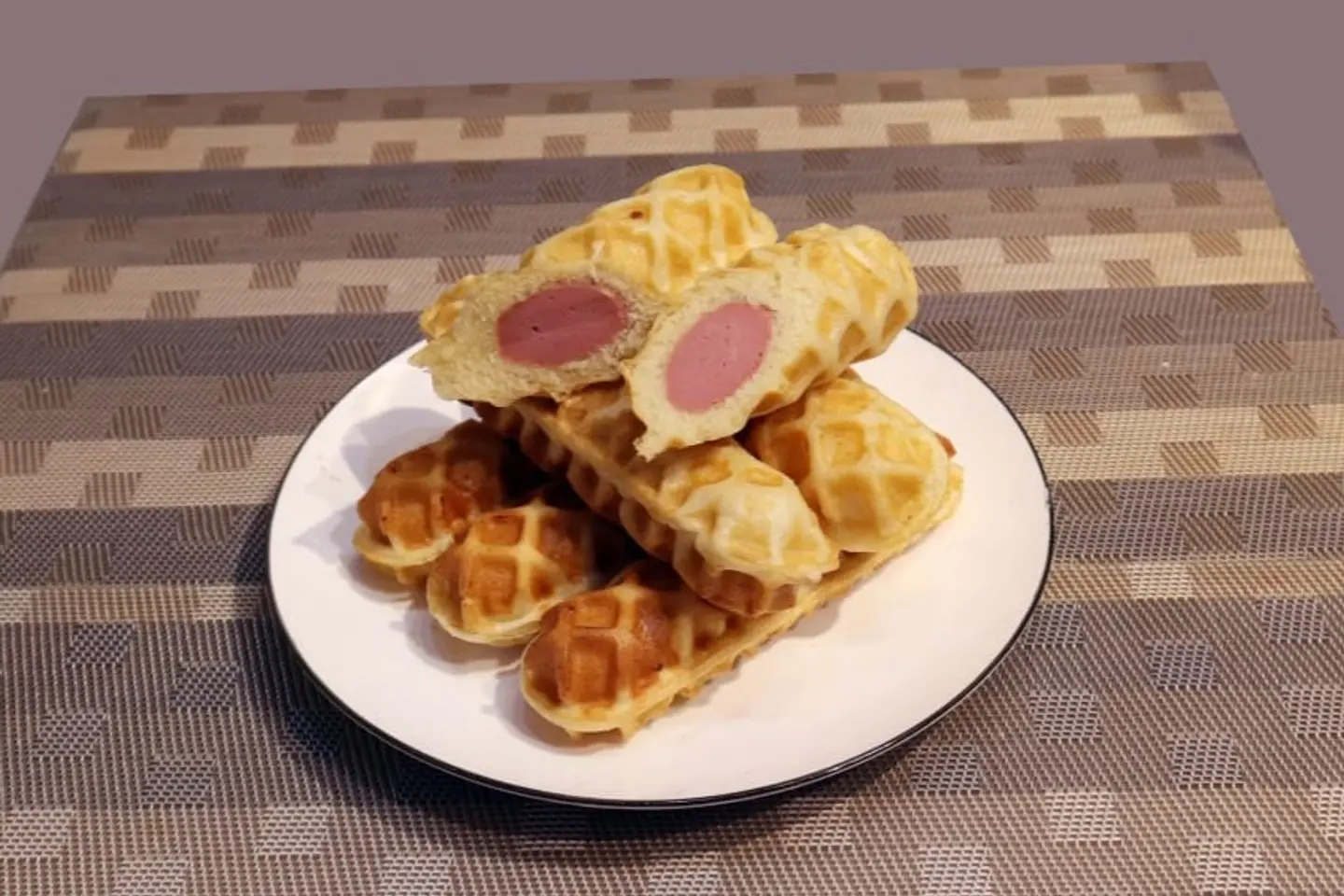 Franks Hotdog Waffle