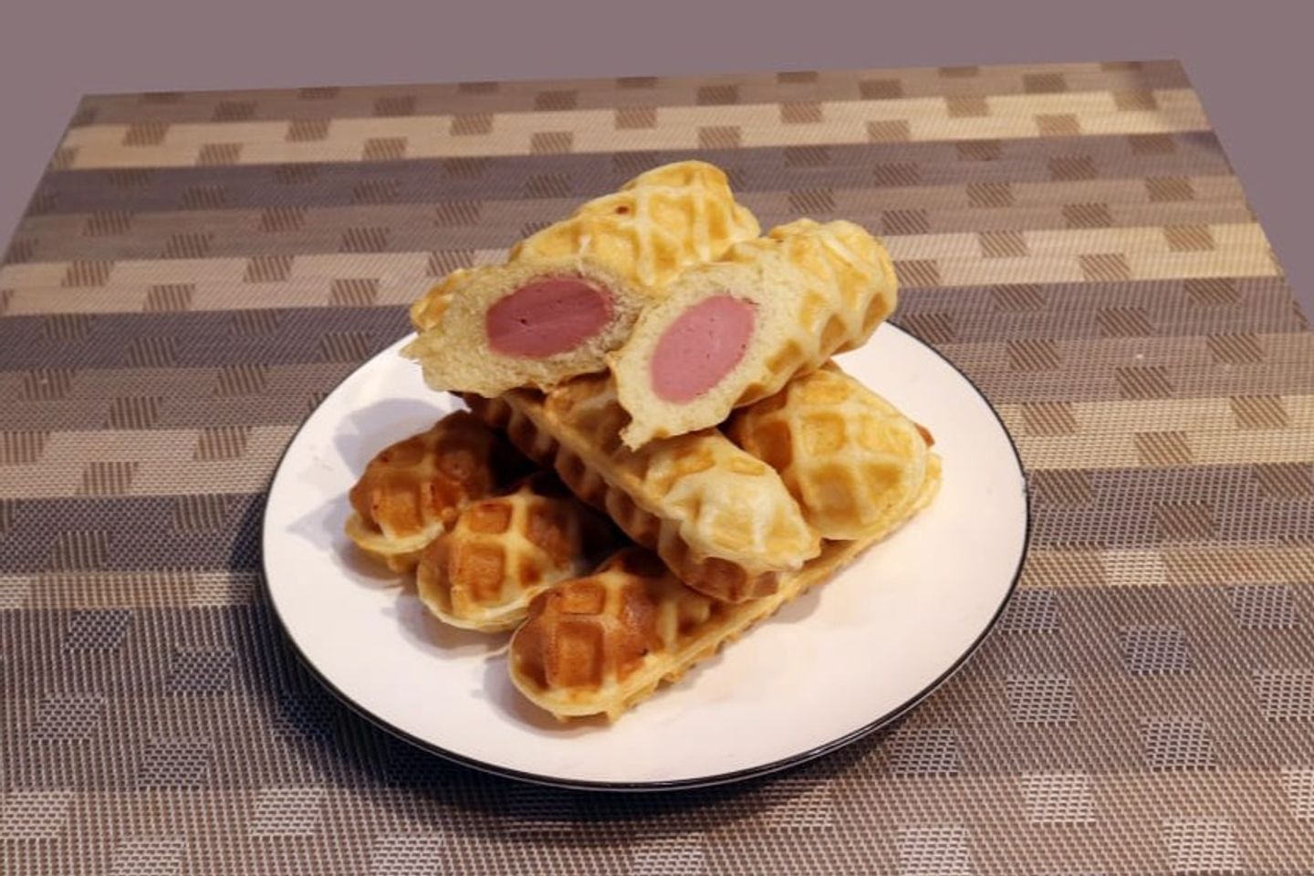 Franks Hotdog Waffle