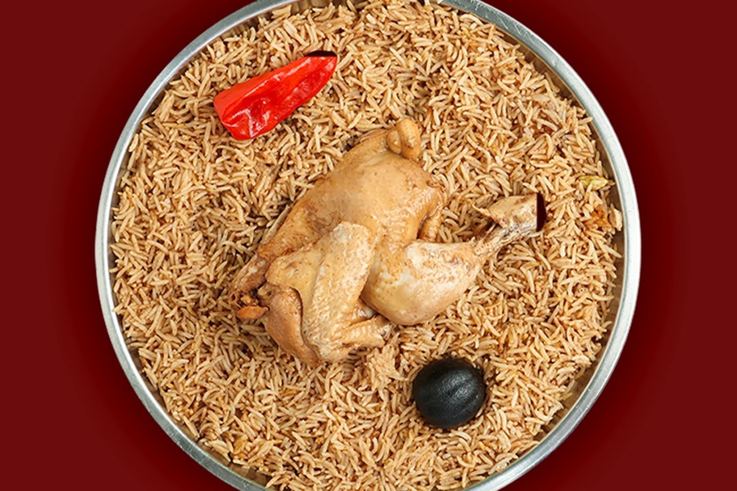 Compressed Half A Chicken Kabsa
