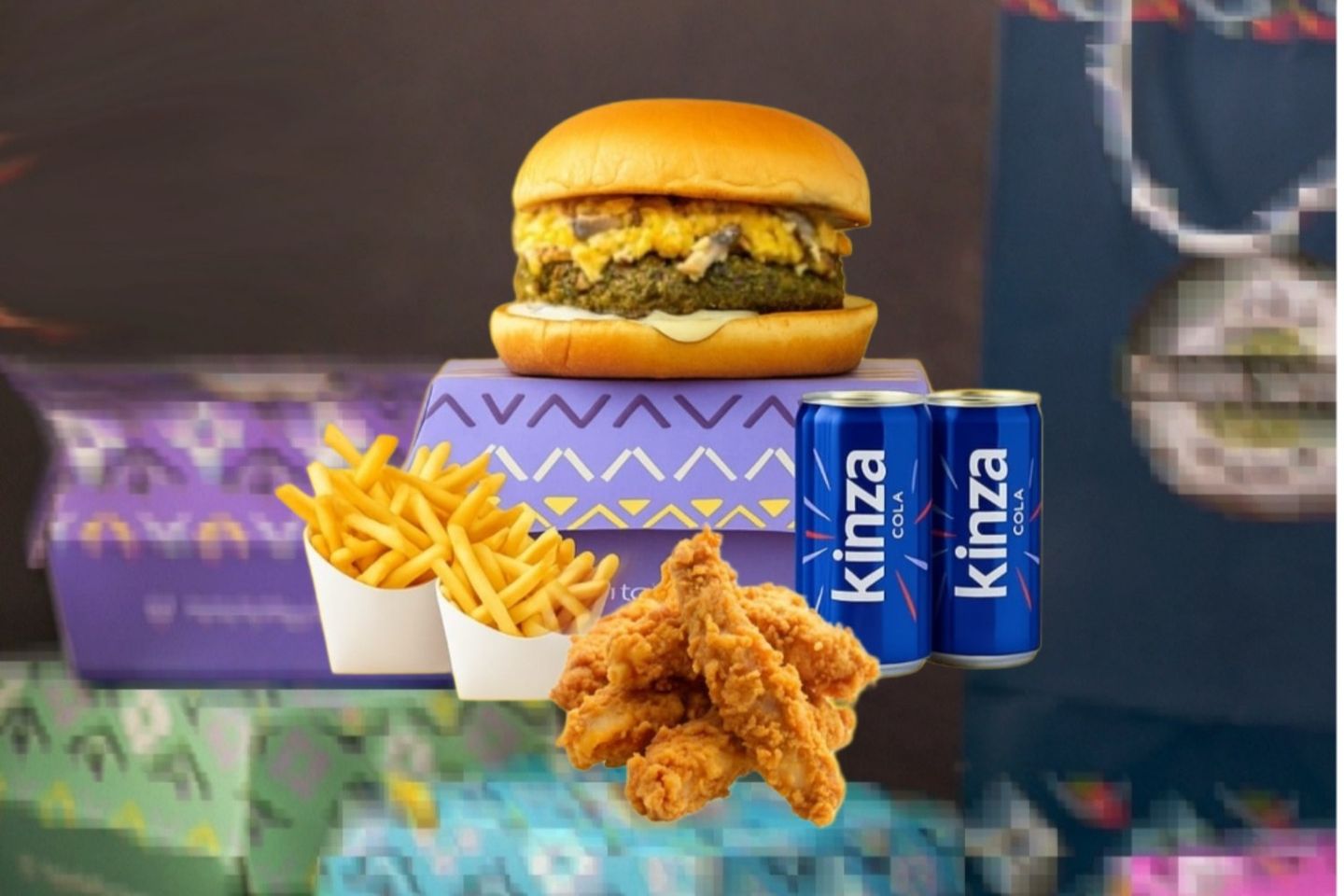 Truffle Falafel Burger With Strips