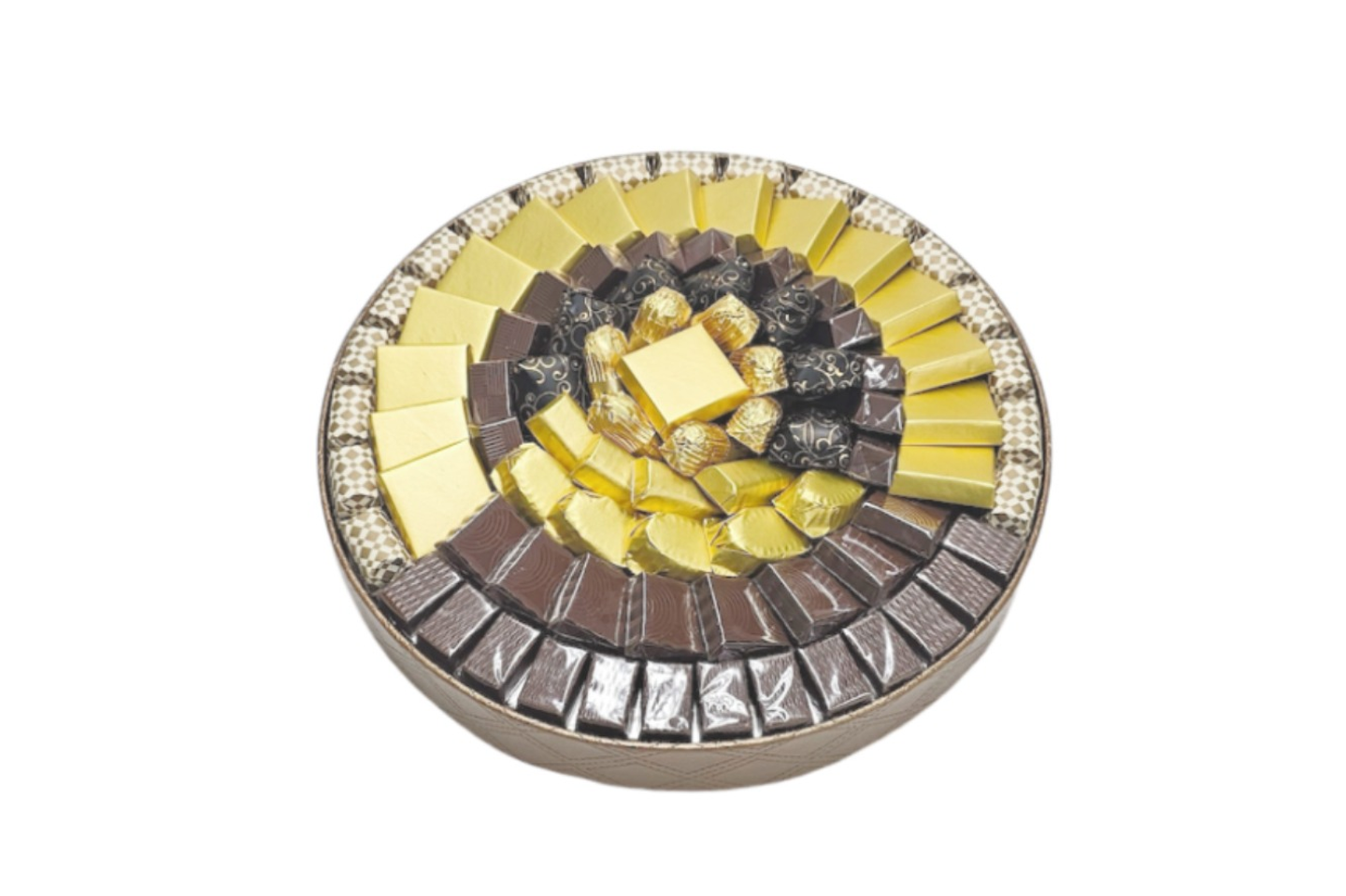Round Brown Chocolate Tray