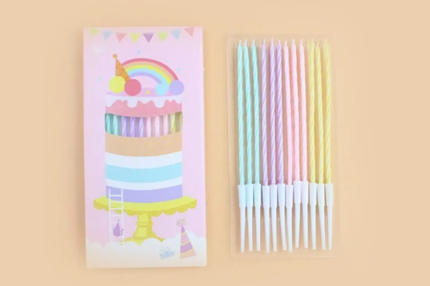 Pastel Birthday Candles