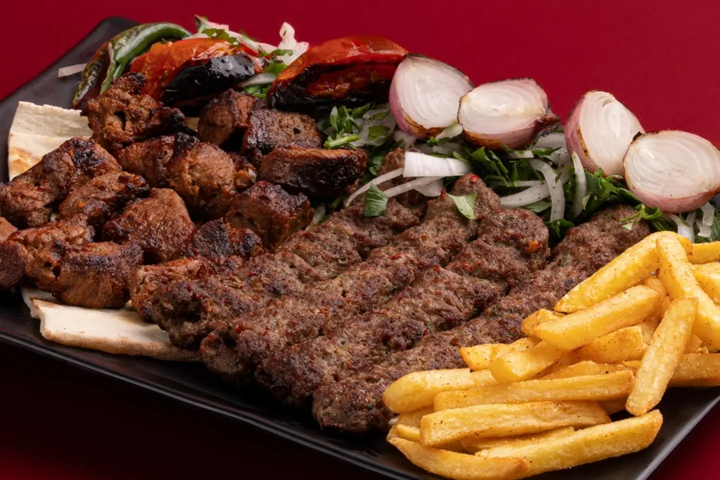 مشكل لحم وسط