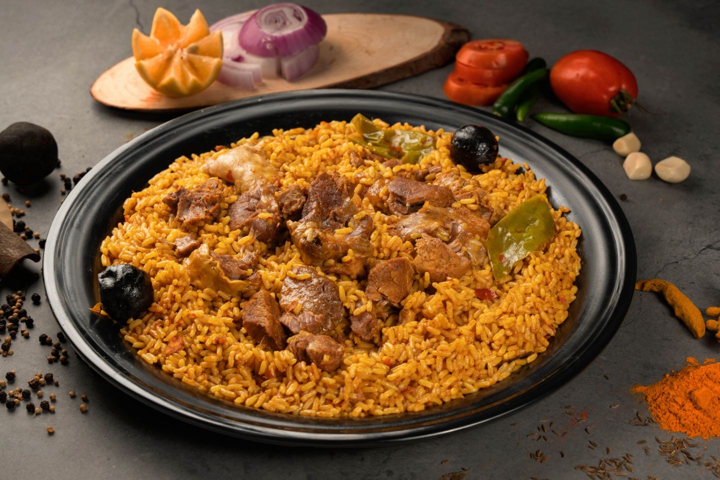 كبسة نفر لحم حاشي احمر