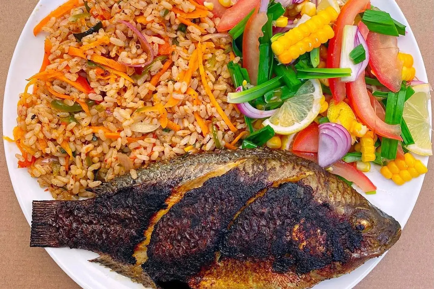 وجبة بلطي مشوي