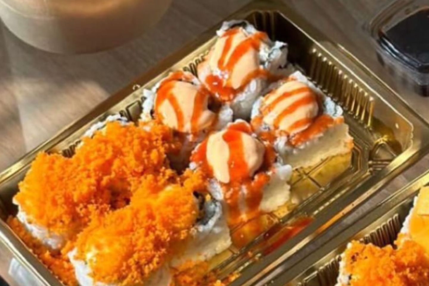 Mix Salmon And Crab Sushi